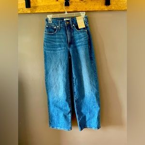 Madewell high rise, wide leg jeans NWT